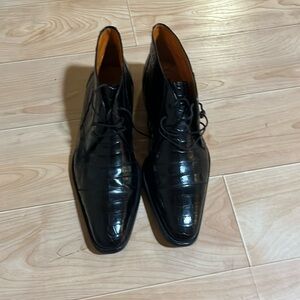 Mezlan platinum men’s size 11 alligator skin boots